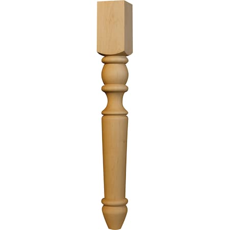 Osborne Wood Products 21 x 2 1/2 Portsmouth End Table Leg in Red Oak 1204O